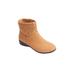 Extra Wide Width Women's The Zenni Bootie by Comfortview in Camel (Size 7 WW)