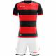 Zeus Icon Teamwear Set Trikot mit Shorts rot schwarz