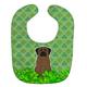 Caroline's Treasures BB6225BIB Shamrocks Baby Bib, Green Bullmastiff, Large