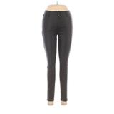 Hammer Jeans Faux Leather Pants - High Rise Skinny Leg Denim: Black Bottoms - Women's Size 7 - Coated Wash