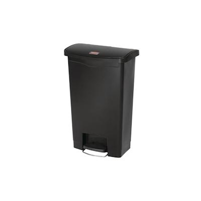 Rubbermaid Slim Jim Pedaleimer Breitseite 50 Liter schwarz Image