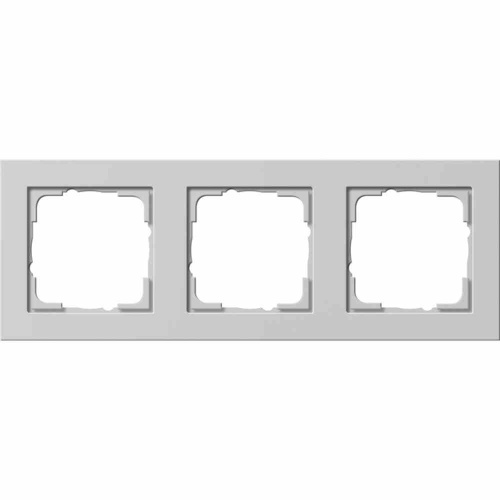 Gira Rahmen, 3f, grau, matt, Kunststoff, geeignet für Unterputz-Installation, Thermoplast Image