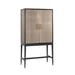 OROA Bloomingville Bar Cabinet Wood/Metal in Brown/Gray/Yellow | 72 H x 38 W x 18 D in | Wayfair RIC8720621605270