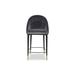 Liang & Eimil Stool Upholstered/Velvet/Metal in Black | 19 W x 21 D in | Wayfair LIAGV-BST-102