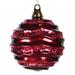 The Holiday Aisle® Stripe Candy Glitter Wave Ball Christmas Ornament Plastic in Red | 6" H x 6" W x 6" D | Wayfair 9BEAF239884B4EB1897C5EF55381E24D