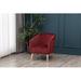 Barrel Chair - Joss & Main Marzi Barrel Chair, Wood in Red | 31 H x 26 W x 29 D in | Wayfair E5960138518F41A5A350ACB59141B1C7