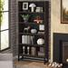 Wade Logan® Glasford 70.8” Tall Bookcase & Bookshelf Wood in Brown | 70.8 H x 31.5 W x 11.8 D in | Wayfair 7859641F1EED481F9FBDBAA7D2CCD722