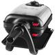 Gaufrier 1200w noir/inox Tefal wm756d12 - inox et noir