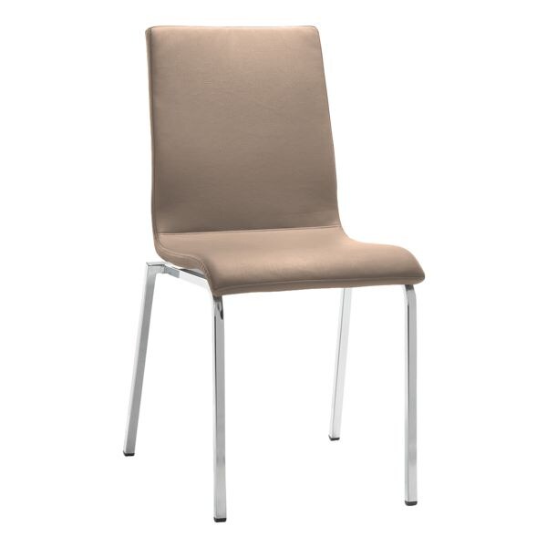 mayer Sitzmöbel Besucherstuhl »my Life - Mikrofaser« Gestell chromfarben braun, 43x48 cm Image