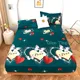 Drap-housse imprimé 100% polyester 1 pièce housse de matelas aux quatre coins avec bande