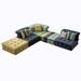 Multicolor Fabric Modular Combination Sofa Modern Home Sofa