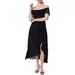Jessica Simpson Women's Beatrix Lace Trim Dress, Black, Large