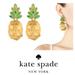 Kate Spade Jewelry | Kate Spade Pineapple Statement Stud Earrings , Gold, Green | Color: Green/Yellow | Size: Os