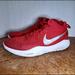 Nike Shoes | Nike Zoom Rev Tb Red Shies Mens Size 17 - 9220 48-600.See Pictures For Reference | Color: Red/White | Size: 17