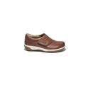 Wide Width Women's Anna Oxford Flat by Hälsa in Dark Brown (Size 7 1/2 W)