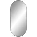 House Nordic - Miroir ovale en métal 35x80cm - Jersey - Couleur - Noir