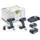 Schrauber- und Bohrer-Set tid 18 hpc 4,0 I-Set T18, 2x 4,0 Ah + Lader - Festool