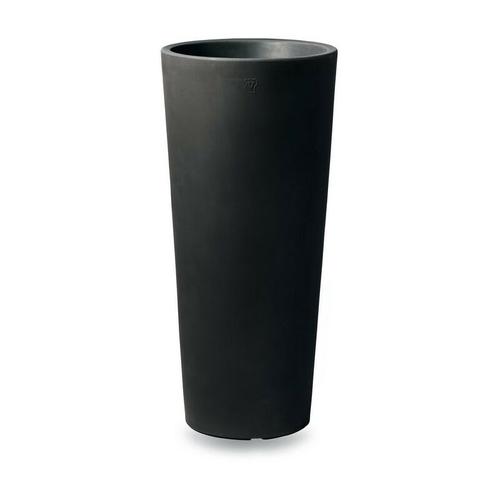 Runde hohe Genesis-Vase 70 cm Anthrazit - Anthrazit