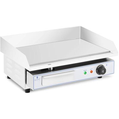 Elektro Grillplatte Griddleplatte Bratplatte 550 x 350 mm glatt 3.000 W Stahl