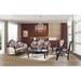 Zeo Traditional 5 Pieces Living Room Set 2 Sofa 2 Chair 1 Coffe Table