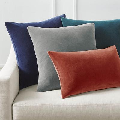 Leighton Velvet Decorative Pillow Covers - Sienna, 13 x 22 Sienna - Frontgate