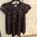 Lularoe Dresses | Girls Lularoe Scarlett Dress Purple & Gold, Size 8 | Color: Purple | Size: 8g