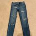 American Eagle Outfitters Jeans | American Eagle Super Stretch Jegging Distressed/Ripped Jeans, Size 00. | Color: Blue | Size: 00