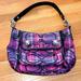 Coach Bags | Coach Poppy Multi-Color / Purple Leather / Nylon Shoulder Bag | Color: Pink/Purple | Size: 11.02"L X 7.48"W X 2.36"H