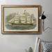 Longshore Tides Antique Clipper Ship IV - Picture Frame Drawing Print on Canvas Canvas, Solid Wood in Gray/White | 18 H x 27 W x 2.5 D in | Wayfair