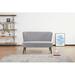 Etta Avenue™ Teen Ashlynn 53" Velvet Armless Loveseat Velvet in Gray | 33 H x 52.36 W x 30.71 D in | Wayfair 3A7A08243B894F87B7711990110A1C06