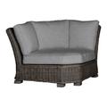 Summer Classics Rustic Woven Sectional Corner Wicker/Rattan in Black | 32 H x 48 W x 48 D in | Outdoor Furniture | Wayfair 37692+C058H750W750