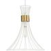 Progress Lighting One-Light Mid-Century Modern Metal Pendant Light Metal in White | 16 H x 18 W x 18 D in | Wayfair P500365-028