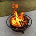 Red Barrel Studio® 17" H x 30" W Steel Charcoal Outdoor Fire Pit Steel in Brown/Gray | 18.1 H x 30 W x 30 D in | Wayfair