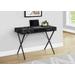 "Computer Desk / Home Office / Laptop / Left / Right Set-Up / Storage Drawers / 42""L / Work / Metal / Laminate / Black Marble Look / Contemporary / Modern - Monarch Specialties I 7793"