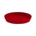 EDA - Soucoupe ronde toscane - Ø22.5cm - Rouge Rubis Plastiques