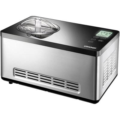 Unold - Eismaschine Gusto 48845 Eismaschine Edelstahl/Schwarz