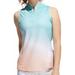 Adidas Tops | Adidas Women's Aeroready Gradient Sleeveless Polo. | Color: Green/White | Size: M