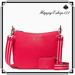 Kate Spade Bags | Kate Spade Rosie Large Pebbled Leather Messenger Crossbody Bag, Bikini Pink | Color: Pink | Size: Large