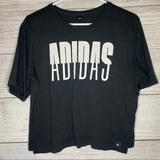 Adidas Tops | Adidas Short Sleeve Black, Size Small | Color: Black/White | Size: S