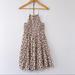 American Eagle Outfitters Dresses | American Eagle Animal Print Halter Dress S Nwt | Color: Brown/Tan | Size: S