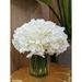 Creative Displays, Inc. Hydrangeas Floral Arrangement in Vase Plastic/Polysilk in Pink/White | 12 H x 10 W x 10 D in | Wayfair CDFL5040