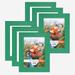 Wexford Home 2 Piece 3" x 5" Wood Single Picture Frame Set in Black Wood in Green | 5 H x 3 W x 1 D in | Wayfair P103A-6