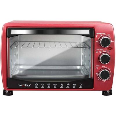 WOLTU Mini Backofen 21 L, elektrischer Minibackofen, Miniofen, Pizzaofen, 1280 W, 100-230 °C, Timer