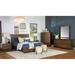 Gracia Walnut and Black 4-piece Platform Bedroom Set