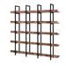 5 Tier Bookcase Home Office Open Bookshelf, Shelf with Metal Frame