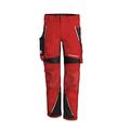 QUALITEX HIGH QUALITY WORKWEAR Qualitex Arbeitshose 'IRON'' in rot/schwarz, Größe: 58 - moderne Bundhose - funktionale Werkstatthose