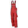 QUALITEX HIGH QUALITY WORKWEAR Qualitex Arbeitshose 'PRO'' in rot/grau, Größe: 106 - Latzhose MG 245 g - Blaumann für PROfessionals