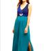 Anthropologie Dresses | Anthropologie Maeve Jersey Maxi | Color: Blue/Green | Size: Sp