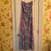 Lilly Pulitzer Dresses | Lilly Pulitzer Strapless Maxi Dress Size M | Color: Blue/Pink | Size: M