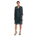Petite R&M Richards 2-piece Crinkle Knit Jacket & Dress Set, Women's, Size: 10 Petite, Dark Blue